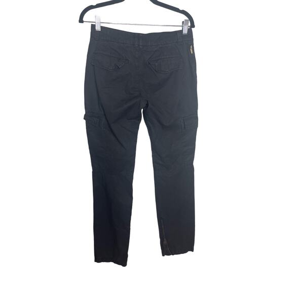 Vintage Y2K Burberry Women's Cargo Pants US 6 UK 8 ITA 40 Ankle Zip Full Length - Picture 2 of 9